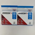 Arrow T50 Staples 32 8 17-GAUGE 1250 Count Two Box Lot. Fixed Price $16.10.