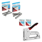 Arrow 3750 Pcs T55BL Gun Kit, Heavy Duty Manual Stapler Soft Rubber Grip. Fixed Price $29.99.
