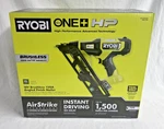 Ryobi PBL375B Hp 18V Brushless 15-GA 34 Degree Angled Finish Nailer (new Box). Fixed Price $204.95.