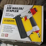 Central Pneumatic 18 Gauge 2-IN-1 Air Nailer Stapler. Fixed Price $29.00.