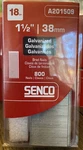 Senco 1-1/2 In. 18 Ga. Galvanized Straight Brad Nails 800 Pk. Fixed Price $9.99.