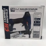 New Open Box Campbell Hausfeld 18 Gauge 2-IN-1 Nailer Stapler AT802000 Gun. Fixed Price $52.50.