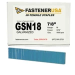 7/8" Leg X 3/16" Crown 18GA Galv Staples 5,000CT GSN18-78. Fixed Price $28.94.