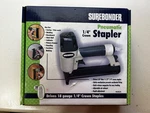 Surebonder Pneumatic 1/4 Crown Stapler Gun 9630 New In Box + Assortment. Fixed Price $39.99.