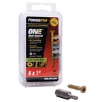 Power Pro Premium One Multi-material Flat Head Screws, Epoxy Coated Steel, Faste. Fixed Price $7.97.