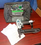 + Metabo Hpt 1-1/2" Stapler 18-GAUGE Pneumatic W/ Tool Bag N3804A5. Fixed Price $85.00.