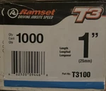 Itw Ramset Red Head T3100 Concrete Pins W/ T3FUEL Cell Plywood. Fixed Price $119.99.