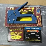 Arrow Fastener Gun Model T55 Blue Uses W/ T-50 Staples Made In Usa. Fixed Price $18.98.