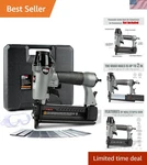 Pneumatic Brad Nailer Gun 2 In 18G Crown Staples Air Compressor.... Fixed Price $81.23.