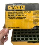 Nib Dewalt Gauge Galvanized Wide Crown Construction Staple DW16S219G-135M. Fixed Price $53.99.