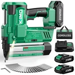 Kimo 2" Brad Nailer Cordless 18 Gauge W/ 20V Battery 2.0AH X 2, 1000PCS Nails An. Fixed Price $252.87.