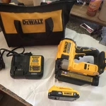 Dewalt 20V Max Xr Cordless Nail Gun Kit With 2AH Li-ion Battery & Charger. Fixed Price $200.00.