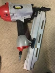 Central Pneumatic Framing Nailer Silver/red Tool For Nails. Fixed Price $45.00.