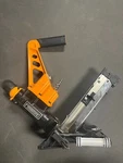 Upgraded Freeman PDX50C Pneumatic 3-IN-1 Flooring Nailer/stapler W/ Roller Base. Fixed Price $150.00.