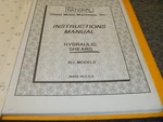 National Sheet Metal 16GA Hydraulic Shears Operator Instruction Manual Xz. Fixed Price $106.85.