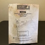 Campbell Hausfeld Framing Nailer NS2890 Operation And Maintenance Manual. Fixed Price $13.05.