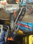 Paslode F350-S Pneumatic Framing Nailer Silver. Fixed Price $115.00.
