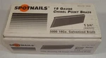 Spotnails #18528 3/4" Chisel Point Brads Gauge Galvanized. Fixed Price $24.99.