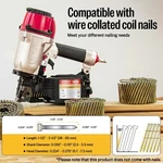 Meite CN65 Industrial Coil Siding Nailer 15 Degree 1-1/2"TO 2-1/2" Gun. Fixed Price $172.99.