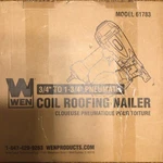 Wen 61783 To 1-3/4-INCH Pneumatic Coil Roofing Nailer. Fixed Price $89.00.