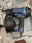 Central Pneumatic 92359 Black Blue 11 Gauge Coil Roofing Air Nailer Case. Fixed Price $100.00.
