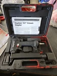 Dayton Pneumatic 1/2" Crown Stapler 6W528C With Case. Fixed Price $44.95.