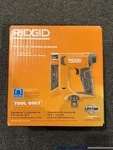 Ridgid 18V Cordless 3/8-INCH Crown Stapler (tool-only) R09897B. Fixed Price $74.99.
