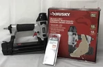Husky Gauge 2-IN-1 Pneumatic Brad Nailer/narrow Crown Stapler DP2118G. Fixed Price $65.00.