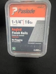 Paslode 650230 1-1/4 16 Gauge Angled Finish Nail 2000 Piece. Fixed Price $26.99.
