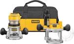 Dewalt DW618PKB 12-AMP Variable Speed Router Kit, Fixed And Plunge Bases. Fixed Price $245.00.