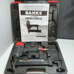 Banks Nailer Stapler 18 Gauge 1/4 In. Crown Air 64156. Fixed Price $24.99.