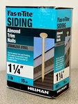 Hillman Fas-n-tite-almond 1/4" Stainless Steel Trim NAILS-15-GAUGE-1LB Box. Fixed Price $9.57.