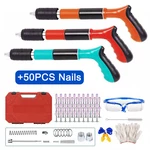 Portable Handheld Manual Steel Gun Tool Speed Adjustable With 50PCS Nails. Fixed Price $26.99.