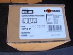 Spotnails Af 816-4M Corrugated Fasteners, 1/2" Leg X 1" Crown, Brite 4000 Pcs. Fixed Price $65.00.