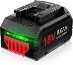 8.0AH Lithium-ion Battery For Bosch GBA18V60 BAT612 GBA18V40 GBA18V120. Fixed Price $104.89.