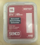 Senco M001007 16 Ga. Chisel Point Smooth Shank Straight Finish Nail 2-1/2 In.. Fixed Price $26.50.