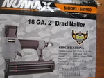 Brad Nailer, 18 Gauge 2" Nu Max SBR50 Air New Open Box. Fixed Price $24.12.