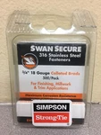 Simpson Strong-tie 3/4 In. 18 Ga. Straight Strip Nails Brad 500 Pk. Fixed Price $17.79.