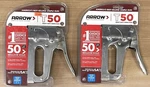 Lot Of 2 Arrow T50 Pro Heavy Duty Staple Gun. Fixed Price $39.00.