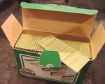 New Boxes Of 3000 --- Prebena 15 Gauge Galvanized Brads NG-32 1/4". Fixed Price $15.00.
