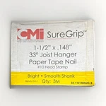Cmi Suregrip 1-1/2 In 33 Joist Hanger Paper Tape Nail Bright 10 Gauge 3M. Fixed Price $79.00.