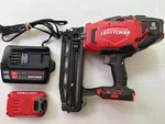 Craftsman CMCN616 V20 Gauge Finish Nailer Kit Battery + Charger 20V. Fixed Price $140.00.