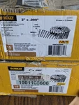 Boxes Dewalt 15 Collated Coil Framing Nail, 2" .099" 51MM 2.5MM DWC6P99D. Fixed Price $39.00.