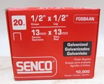 Senco F08BAA 20 Gauge By 1/2-INCH Crown Fine Wire Galvanized Staples. Fixed Price $49.95.