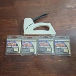 Stapler Surebonder Tacker Gun Lightweight Plus 4 Packs Staples. Fixed Price $14.36.