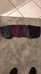 Irregular- Satin Lined Medium Slap Caps Duo Set Of Three. Fixed Price $15.00.