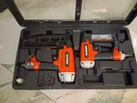 Husky Pneumatic Nailer Stapler Combo Kit HFN250A HBN138A Case. Fixed Price $85.00.