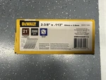 Dewalt 21 2-3/8 X .113 Bright Ring Shank Framing Nails 2000CT. Fixed Price $58.99.