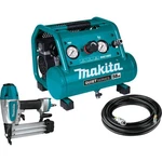 Makita MAC100QK1 Quiet Series Electric Air Compressor & Brad Nailer Combo. Fixed Price $480.00.