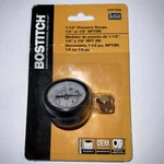-bostitch BTFP72328 Gauge 1.5 Bk Mt 1/8NPT(M). Fixed Price $15.95.